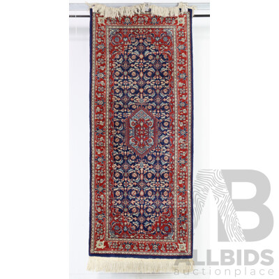 Hand Woven Persian Wool Runner with Herati Design