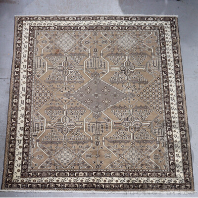Large Hand Knotted Afghan Thick Soft Wool Main Carpet