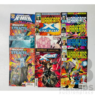 Collection of Marvel Comics Single Issues Including Warheads, X-factor, Newuniversal and More