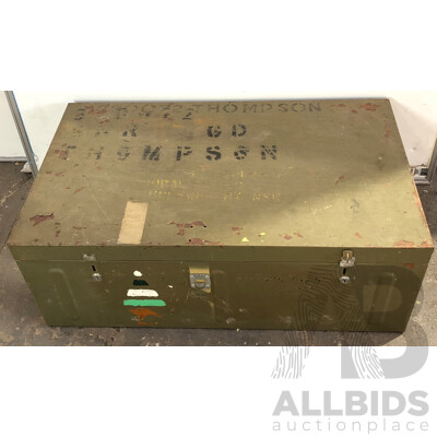 Metal Military Foot Locker