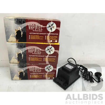 Powertech Lighting Transformer and Vapotec Steam Sensors - Lot of 4