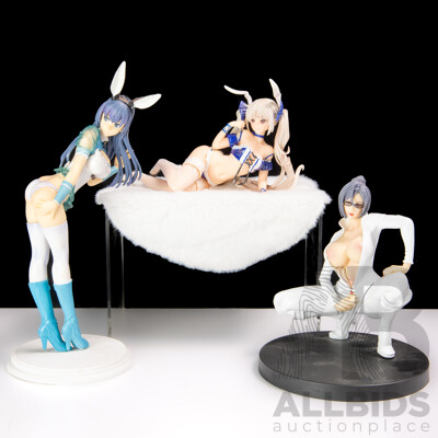 Collection Four Japanese Adult Hentai Anime Risqué Girly Figures Including Yukishiro Fuyuka Example
