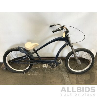 Blue 3 Speed Cruiser Bike