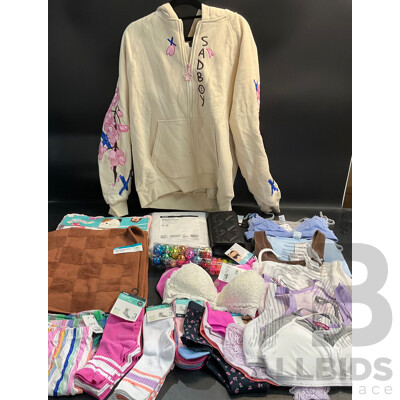 SADBOY Jacket & ANKO Assorted Household Items & Women's Clothing