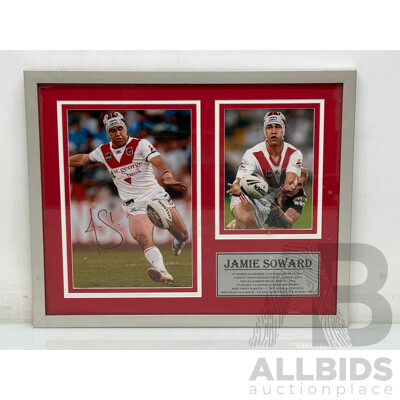 Jamie Soward Personally Signed Photograph Presentation