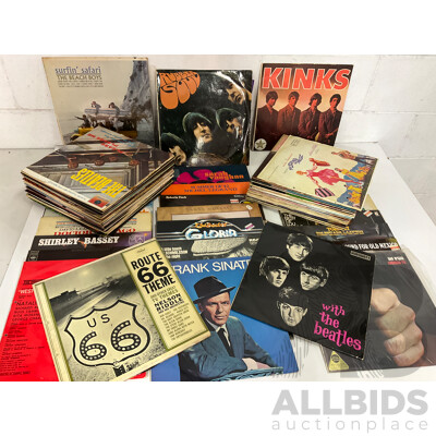 Collection of  Vintage Vinyl LP Records - Including the Beatles, Frank Sinatra, Kinks, Nelson Riddle and Much More