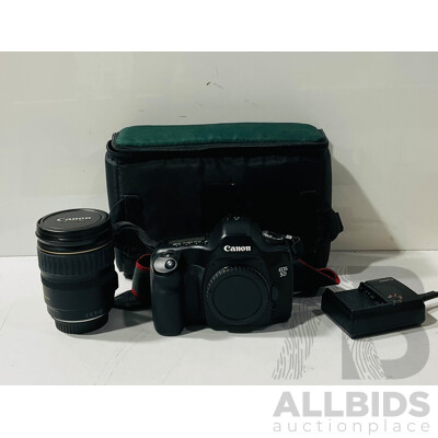 Canon EOS 5D Mark I Digital Camera with Canon Zoom Lens 28 135mm, Spare Battery & Charger, Strap & Case, Instruction Manual
