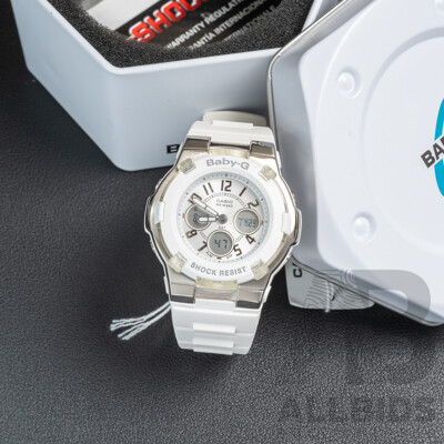 Casio Baby-G WR10Bar Shock Resist 35mm Watch, BGA110-7B, as New in Original Presentation Tin