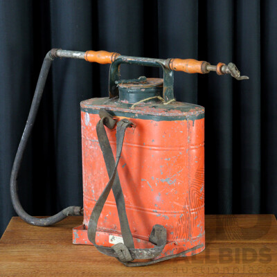 Vintage Metal Back Pack Sprayer