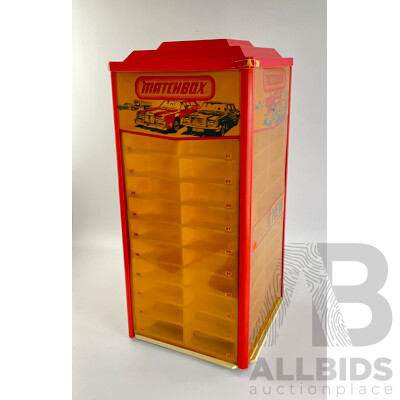 1980's Matchbox Retailers Revolving Display Case